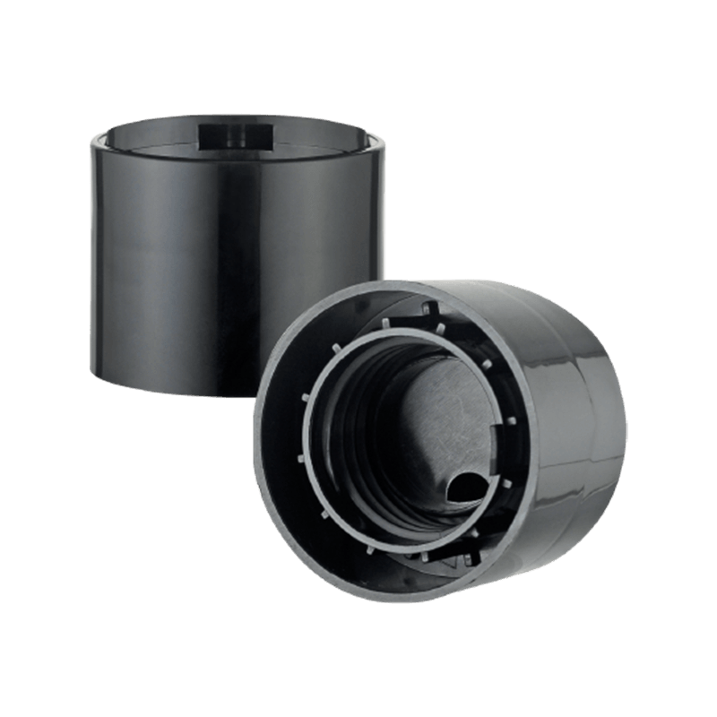 غطاء علوي للقرص البلاستيكي الأسود للمنظفات