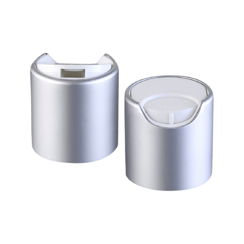 غطاء قرص بلاستيكي PP فضي أبيض